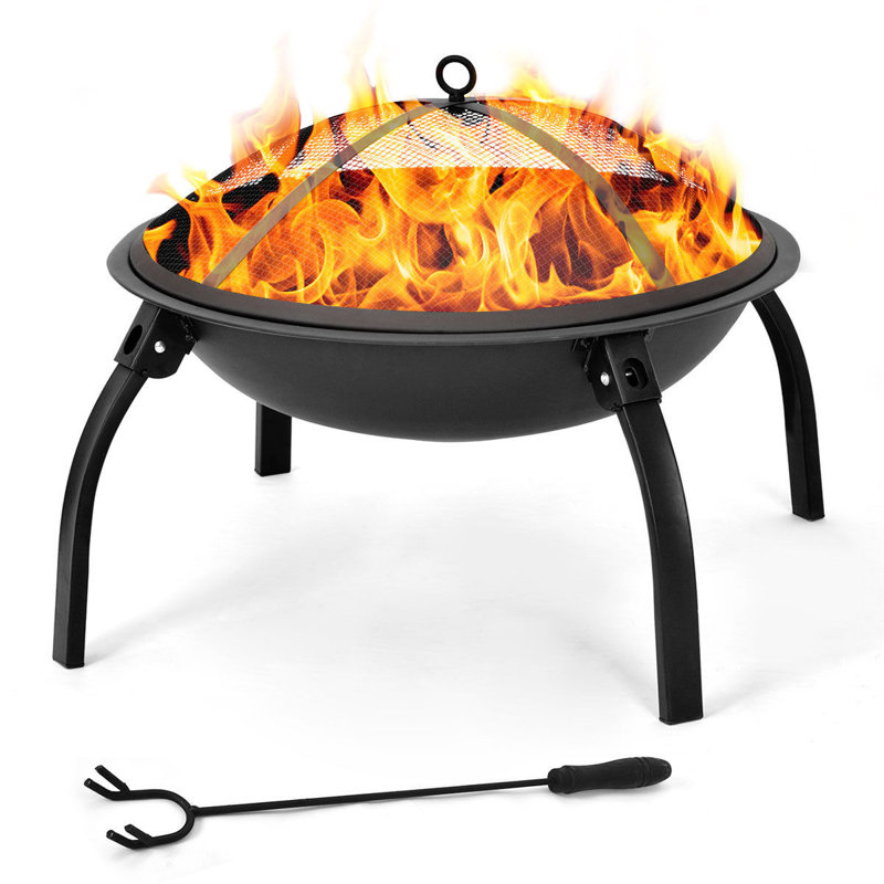 Sol 72 Outdoor Laboy Steel Charcoal Fire Pit Wayfair.co.uk